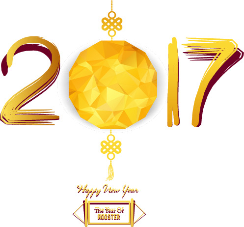 2017年节日元素PNG透明图集，元旦、春节、元宵高清素材下载