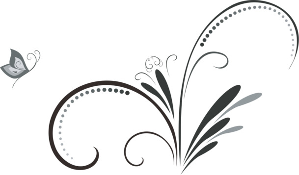 线稿花纹PNG素材，高清透明图片，创意装饰元素，设计素材免费下载