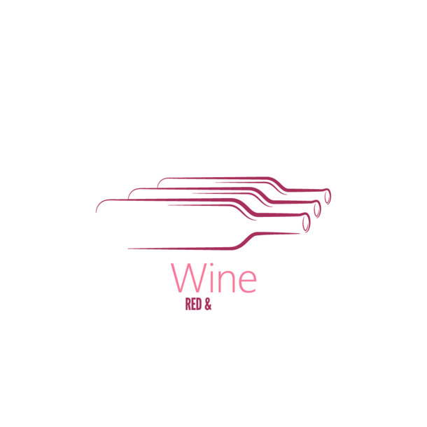 矢量红酒LOGO PNG透明免抠素材，高清设计元素下载