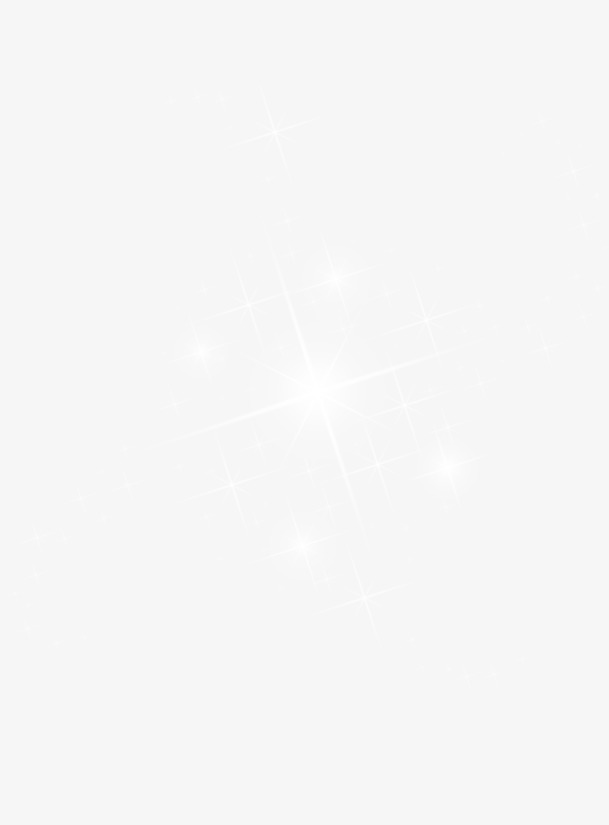 梦幻十字星光PNG透明图，创意装饰图案，高清素材下载