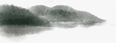 河岸PNG透明图片，高清墨迹笔触装饰元素，设计素材免费下载