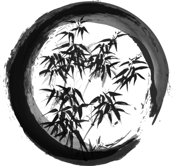 中国风矢量竹子墨迹素材，高清PNG透明图，AI格式设计元素下载