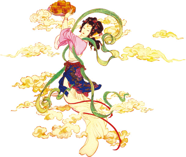 中秋节嫦娥PNG透明素材，高清免扣图片，节日元素设计下载
