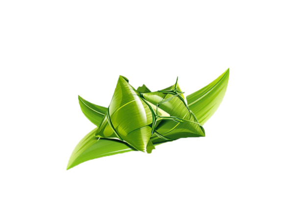 端午节绿色粽子手绘PNG，高清透明，节日元素设计素材下载