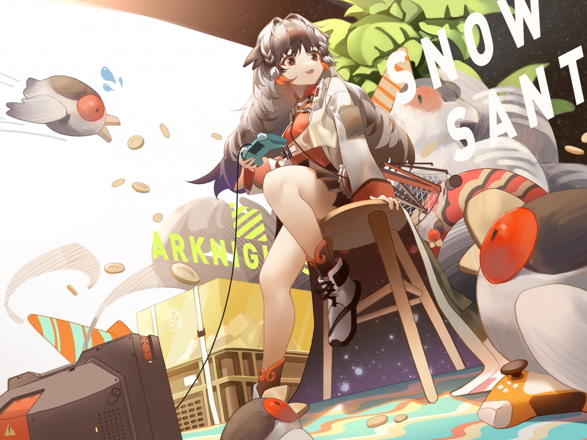 明日方舟同人，雪雉少女动漫平板壁纸，高清2732x2048免费下载