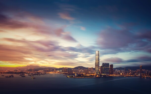 蓝天白云夕阳大海美景PNG透明背景，高清摄影素材下载