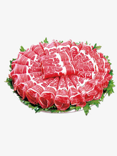 火锅羊肉卷PNG透明图片，高清装饰元素，生活用品设计素材下载