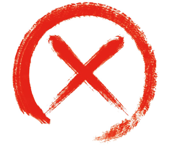 免费下载，高清PNG透明红色叉号扁平化免抠元素标签图片素材