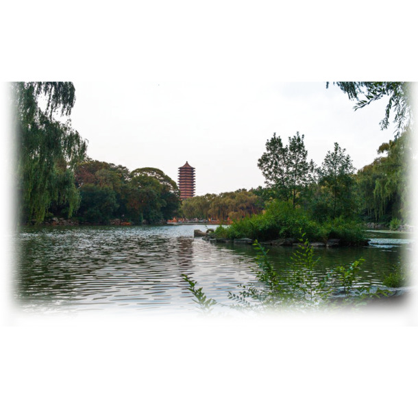 北京大学未名湖，高清PNG透明背景图片，摄影风景素材免费下载