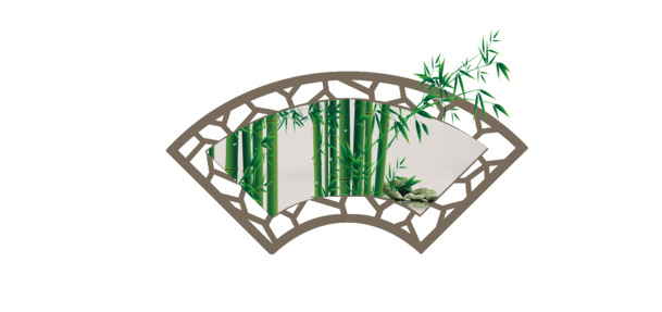 中式花窗PNG透明图，精美边框装饰，PSD格式设计素材免费下载