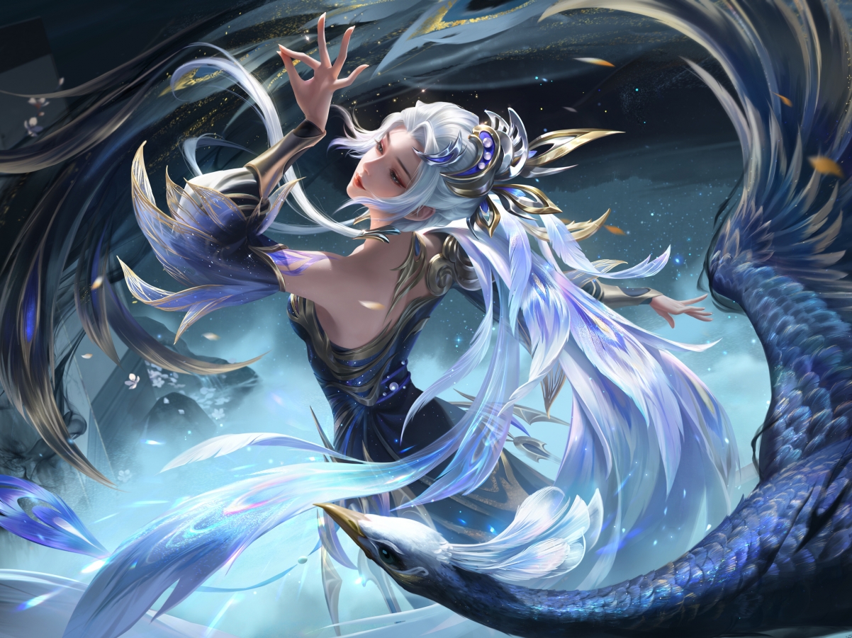 王者荣耀虞姬云霓雀翎星传说高清壁纸 - 平板电脑专属，2732x2048分辨率下载
