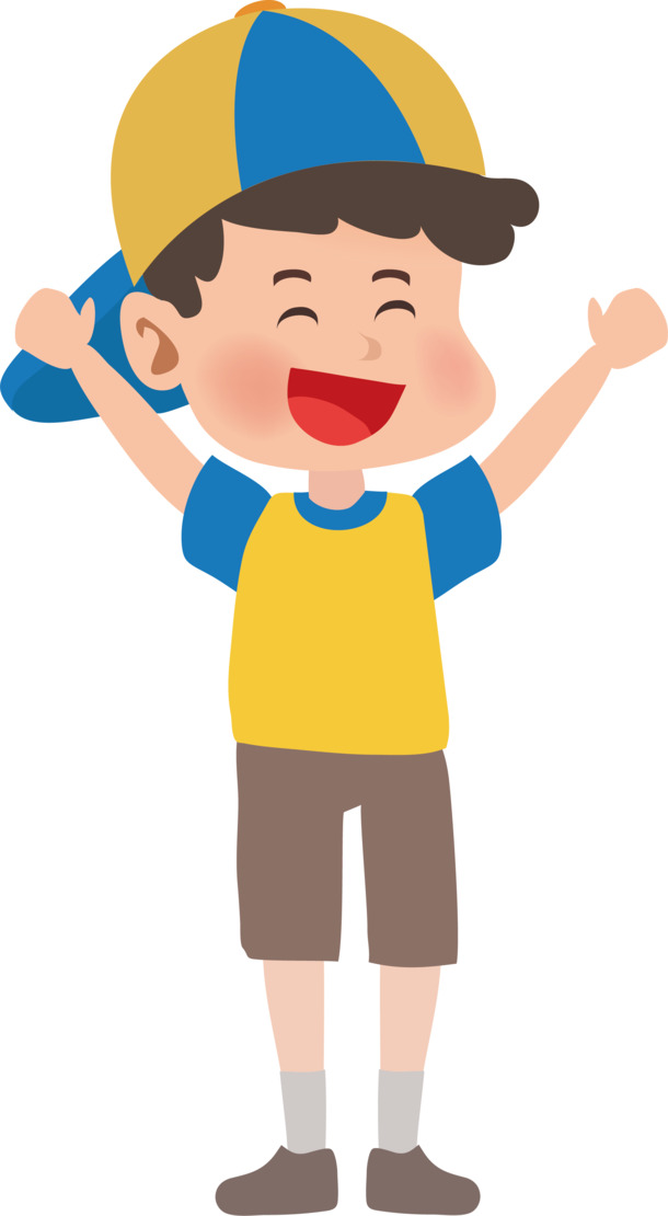 卡通小男孩矢量素材，高清PNG透明手绘，卡通元素丰富，AI格式，免费下载