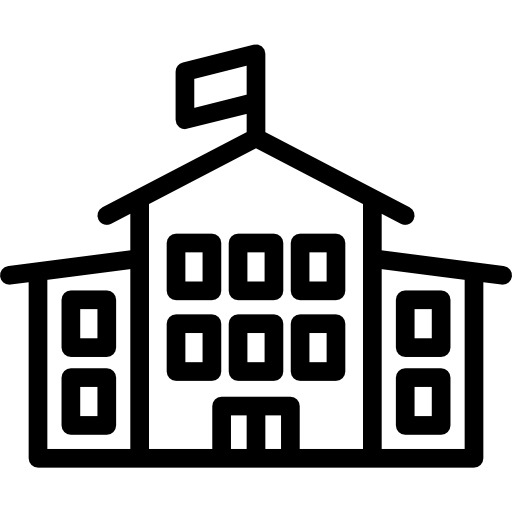 学校建筑标志高清PNG图标，透明免抠元素，设计素材下载