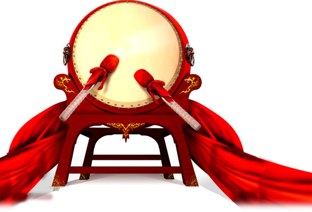 端午节节日活动大鼓敲击PNG素材，高清透明图片，设计元素丰富，免费下载