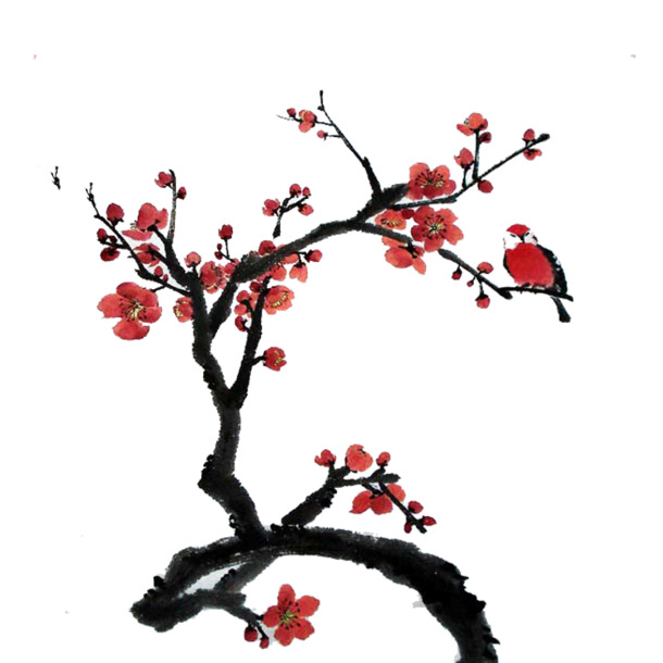 高清梅花PNG图片，免抠透明花瓣素材，漂浮元素设计下载