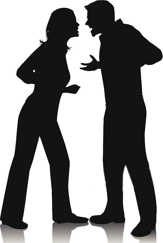 男女争吵高清PNG免扣图标，透明元素，设计素材下载