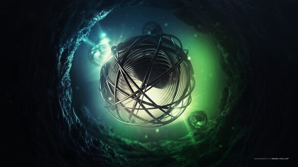 绿色星光光效PNG透明背景，创意抽象梦幻图片设计素材下载