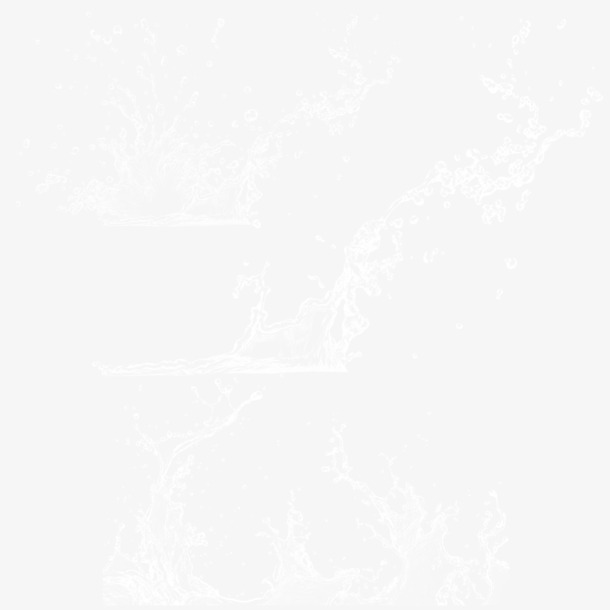 免扣白色水花PNG背景底纹，高清透明，设计素材下载