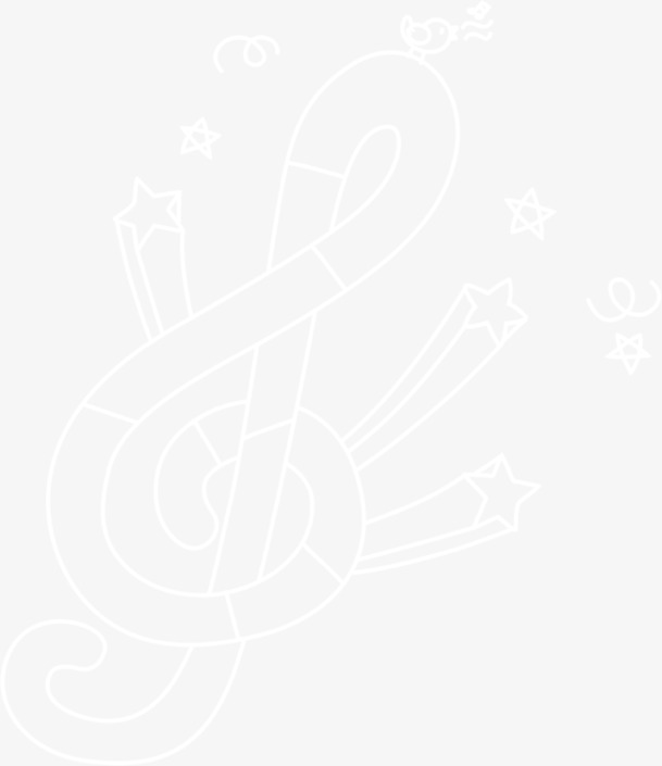 粉笔手绘音符PNG透明底纹，高清图片素材免费下载