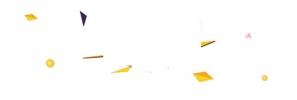漂浮碎片PNG素材，高清透明几何图，创意设计元素免费下载