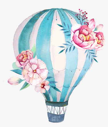 手绘花卉PNG透明图，高清装饰元素，植物设计素材下载