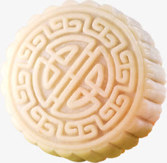 中秋节冰皮月饼高清PNG素材，白色透明图片，节日设计元素下载