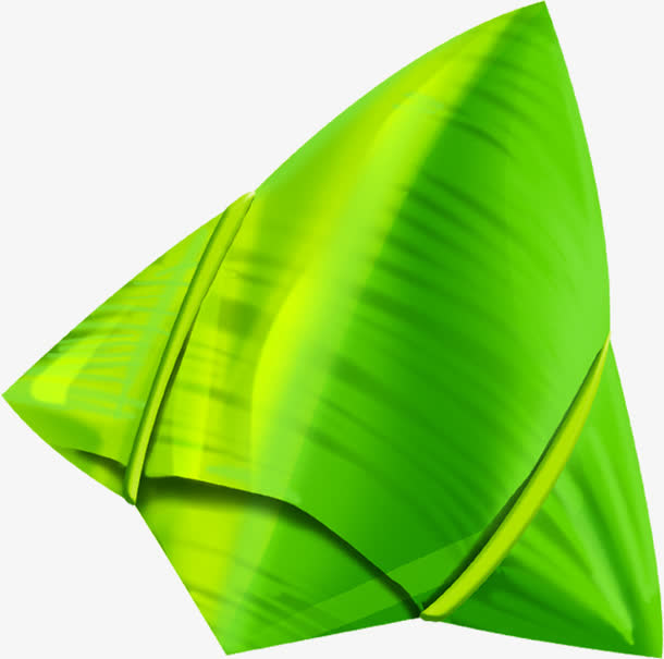 翠绿卡通粽子PNG，端午节日素材，高清透明图片免费下载