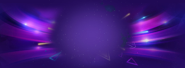 电商紫色梦幻背景Banner，高清PNG透明图片，创意海报设计素材下载