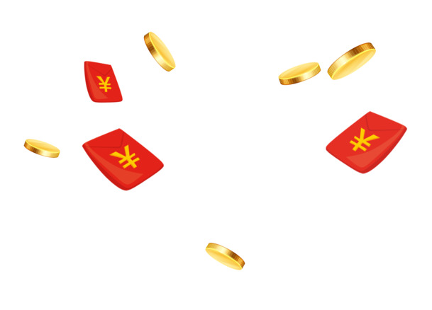 高清PNG透明图片，漂浮红包金币元素，设计素材一网打尽！