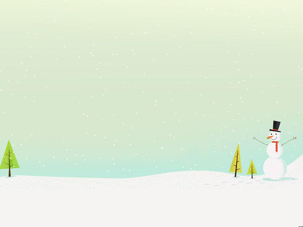 冬季雪人卡通雪地背景，高清PNG透明图，创意图片设计素材下载