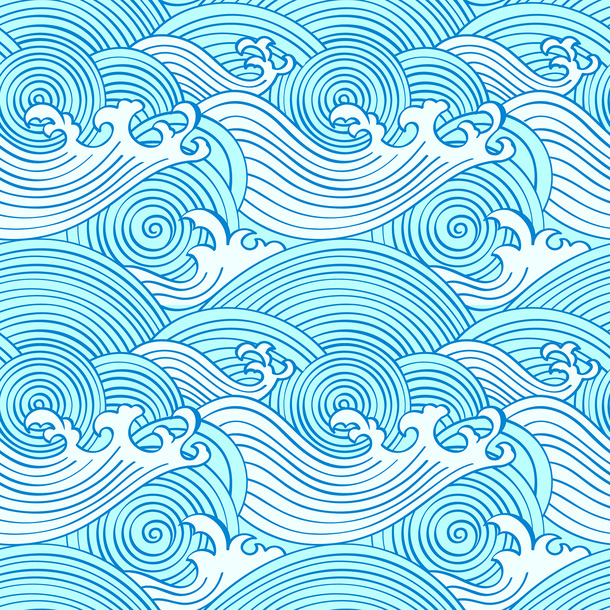浪花底纹PNG透明图，AI特效素材，高清下载