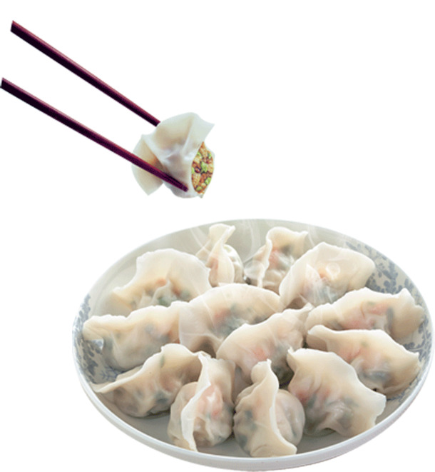 饺子PNG透明图，高清装饰元素，生活用品设计素材下载