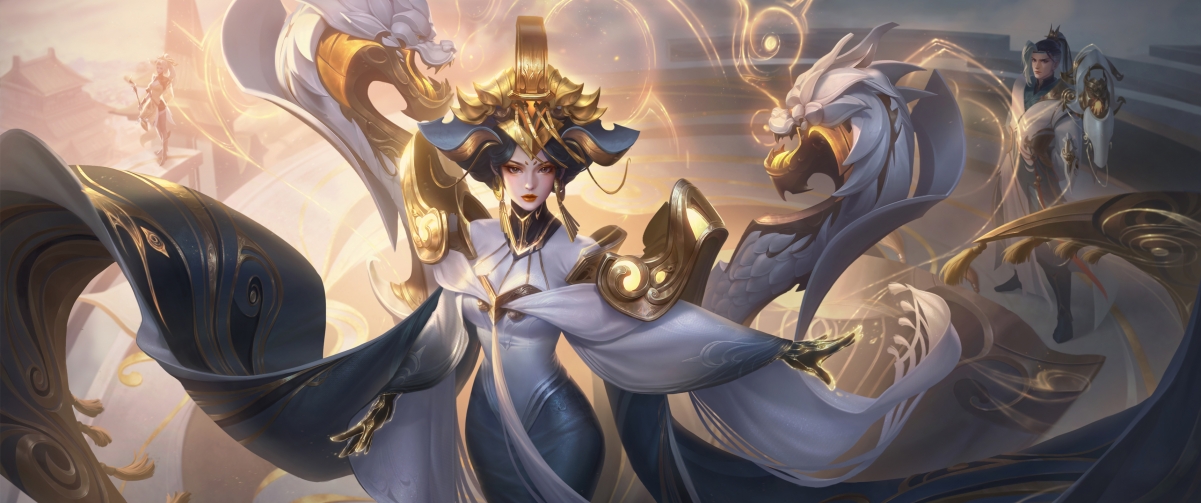 王者荣耀，武则天神器明辉仪绝美壁纸，4K高清3440x1440分辨率，游戏美图下载