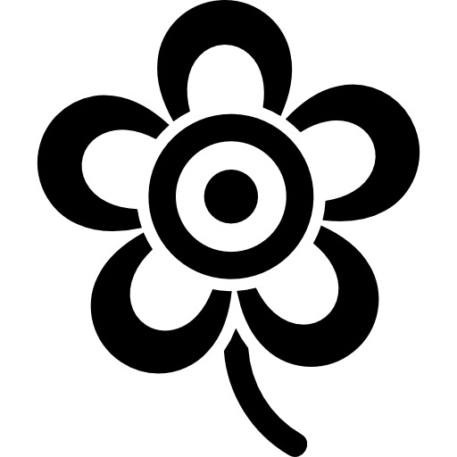 花形美，五瓣图标PNG高清透明免抠素材，一键下载设计元素
