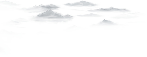 中国风水墨山水PNG透明图片，高清矢量素材，装点你的设计灵感