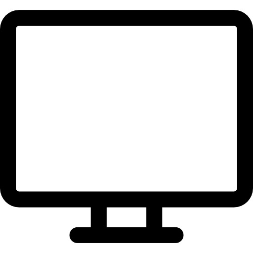 电视屏幕图标，高清PNG透明免抠素材，一键下载设计元素