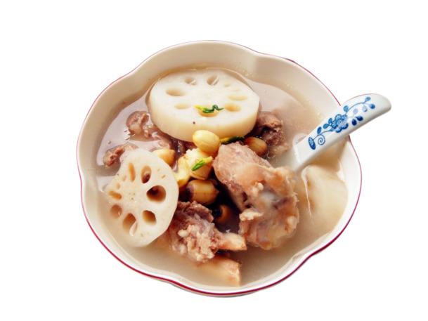 排骨莲藕汤PNG透明图片，生活装饰元素，设计素材下载