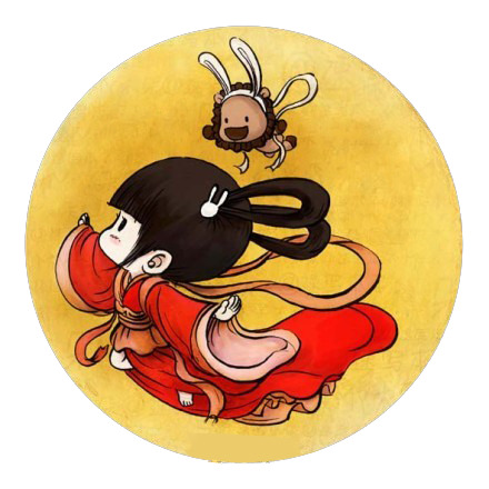 中秋佳节必备，嫦娥高清PNG透明图片，创意节日元素设计素材下载