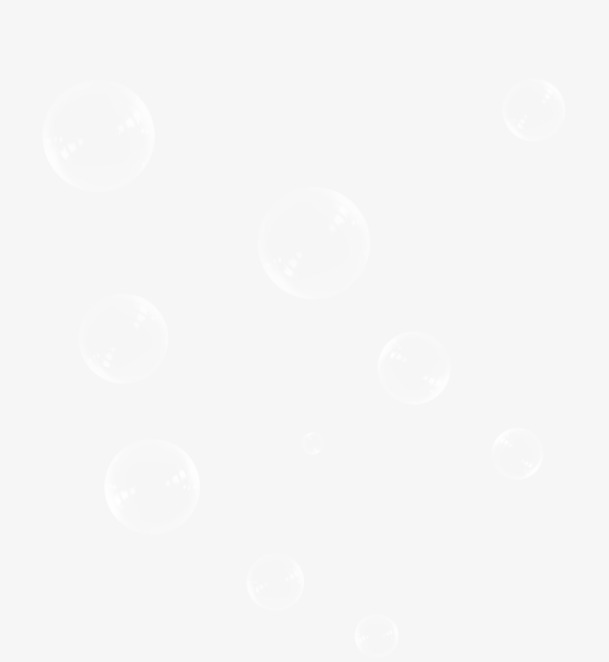 手绘气泡PNG透明图，唯美高清漂浮元素，PSD设计素材免费下载