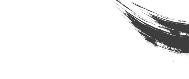 手绘黑色水墨线条PNG素材，高清透明毛笔笔触，墨迹装饰元素下载