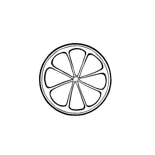 柠檬片简笔画PNG透明免扣图标，高清设计素材下载