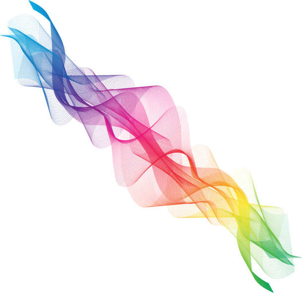 炫彩抽象梦幻PNG透明底纹，高清背景元素设计素材下载