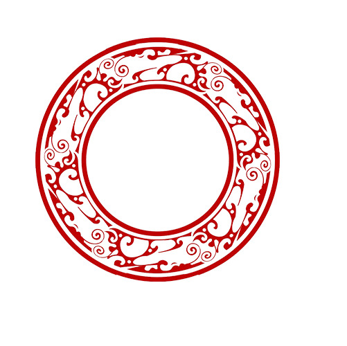 古典镂空窗花PNG素材，高清透明装饰边框，免费下载设计元素