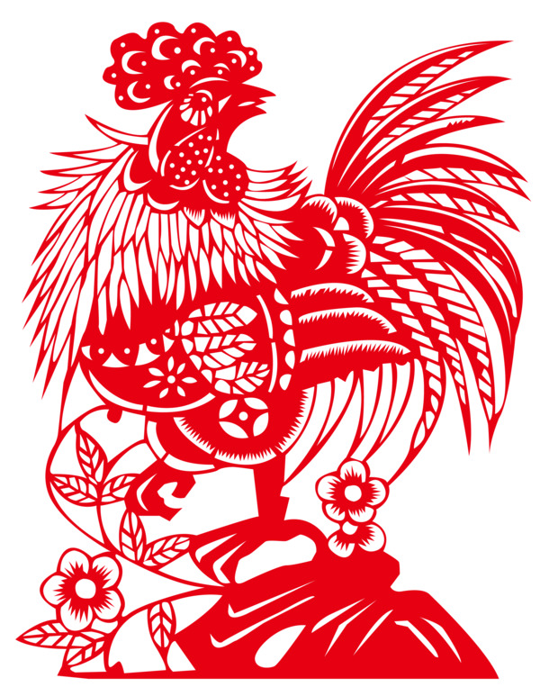 2017鸡年矢量高清PNG透明节日元素，元旦、春节、元宵设计素材下载