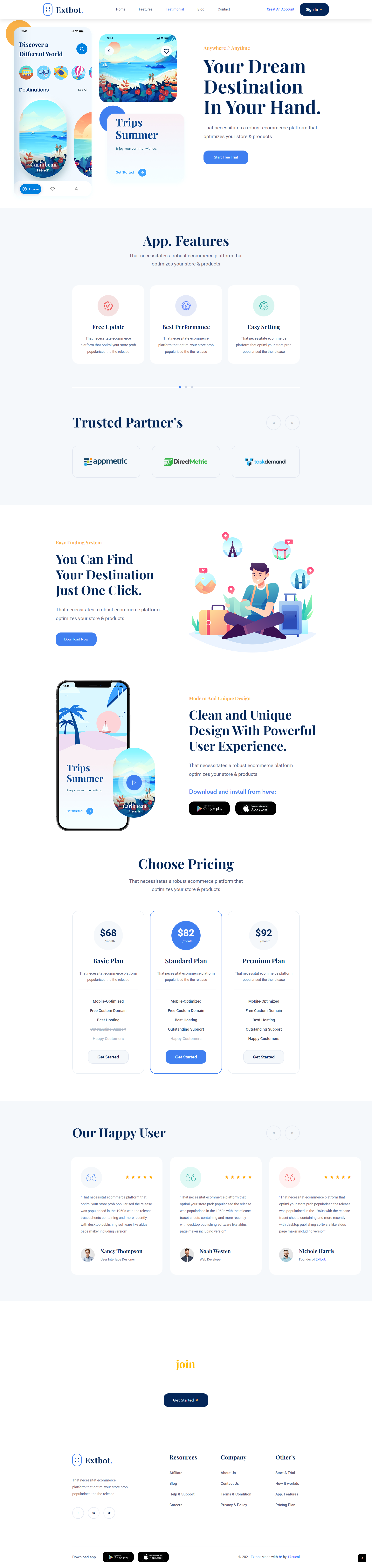 软件下载网页模板，APP下载页面html源码