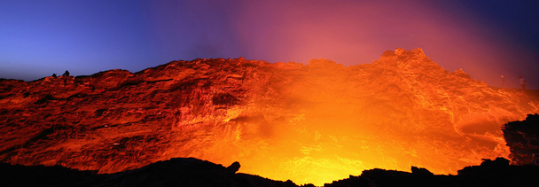 火山震撼背景素材，高清PNG透明Banner海报图片，免费下载