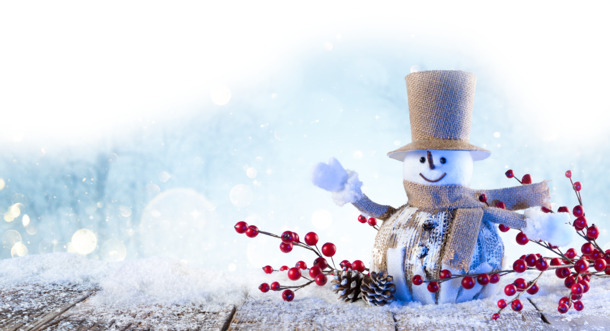 雪人PNG透明图，高清节日素材，圣诞设计元素下载