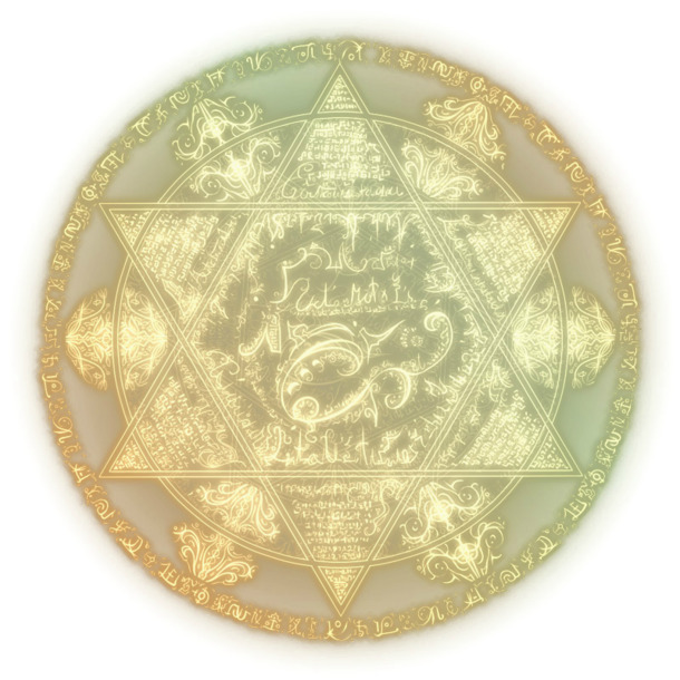 魔法阵高清PNG透明图，金色华丽特效，炫酷装饰元素，免费下载
