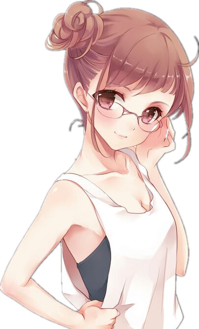 卡通立绘现代教师PNG素材，高清透明图片，漂浮花瓣设计元素，免费下载