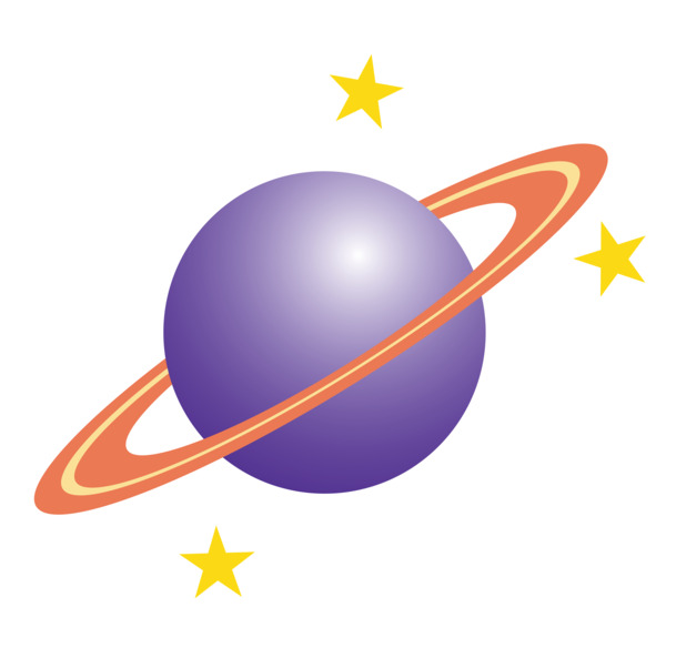 卡通星球图标，手绘卡通元素PNG/AI格式，高清透明，设计素材下载